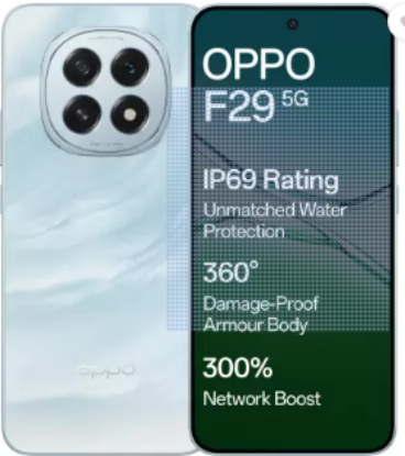 OPPO F29 5G (గ్లేసియర్ బ్లూ, 128 GB) (8 GB RAM) యొక్క చిత్రం