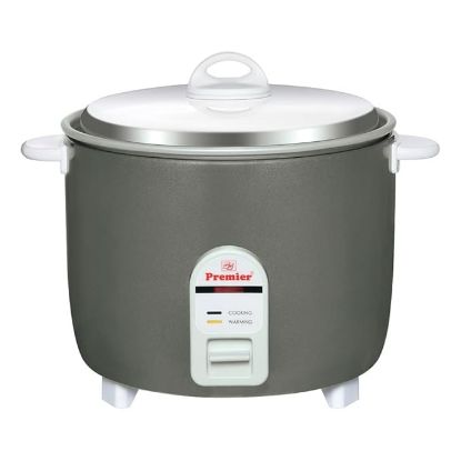 ప్రీమియర్ ఎలక్ట్రిక్ రైస్ కుక్కర్ - 1L | అనోడైజ్డ్ అల్యూమినియం పాన్ | 500W | వంట, స్టీమింగ్, సూప్ తయారీ | కూల్ టచ్ హ్యాండిల్స్ | మాగ్నెటిక్ సేఫ్టీ స్విచ్ | 2 సంవత్సరాల ఉత్పత్తి వారంటీ & 5 సంవత్సరాల హీటర్ వారంటీ యొక్క చిత్రం