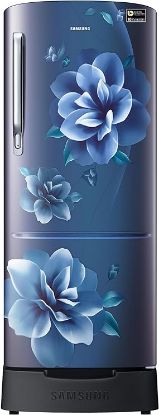 శాంసంగ్ 183 L, 5 స్టార్, డిజిటల్ ఇన్వర్టర్, డైరెక్ట్-కూల్ సింగిల్ డోర్ రిఫ్రిజిరేటర్ (RR20D2825CU/NL, కామెల్లియా బ్లూ, బేస్ స్టాండ్ డ్రాయర్) యొక్క చిత్రం