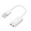 ADNET అన్ని IT గాడ్జెట్‌లు USB సౌండ్ కార్డ్ (తెలుపు) యొక్క చిత్రం