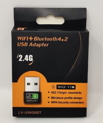 అడాప్టర్USB వైఫై + బ్లూటూత్ 4.2 2.4G 802.11N LV-UW06BT యొక్క చిత్రం