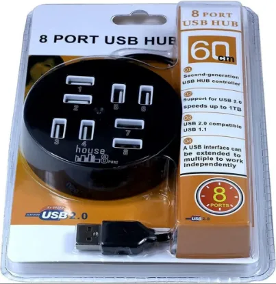 8 పోర్ట్ యుఎస్‌బి హబ్ యొక్క చిత్రం