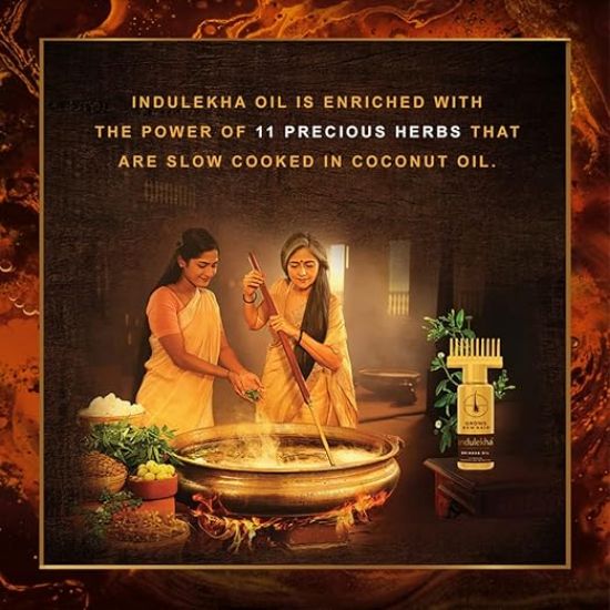 ఇందులేఖ భృంగ ఆయుర్వేదిక్ హెయిర్ ఆయిల్ 50 మి.లీ యొక్క చిత్రం