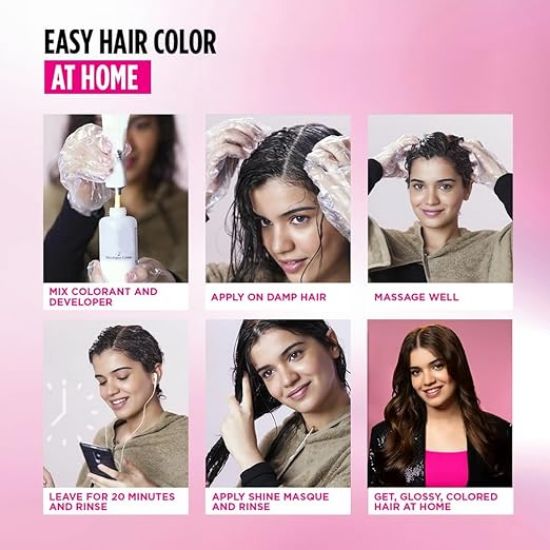 పారిస్ కాస్టింగ్ క్రీమ్ గ్లోస్ హెయిర్ కలర్ - 500 మీడియం బ్రౌన్ (87.5గ్రా+72మి.లీ) యొక్క చిత్రం