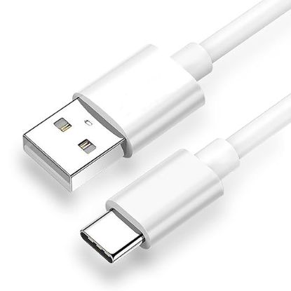 Oppo A96 కోసం ఫాస్ట్ టైప్-C USB కేబుల్, Oppo A 96 USB టైప్ C, 3A సింక్ & ఫాస్ట్ ఛార్జింగ్ కేబుల్, 3.9 Ft (1M), QC 2.0/3.0, Samsung, One Plus & అన్ని C రకం పరికరాలతో అనుకూలమైనది, సీమ్‌లెస్ డేటా ట్రాన్స్‌మిషన్, టైప్ C 3Amp 100cm ఫాస్ట్ ఛార్జ్ కేబుల్ | USB నుండి టైప్ C|22.5W వరకు ఫాస్ట్ ఛార్జింగ్‌కు మద్దతు ఇస్తుంది|అన్ని స్మార్ట్‌ఫోన్‌లు, టాబ్లెట్ మరియు ఉపకరణాలకు అనుకూలం-తెలుపు, 1S|8 యొక్క చిత్రం
