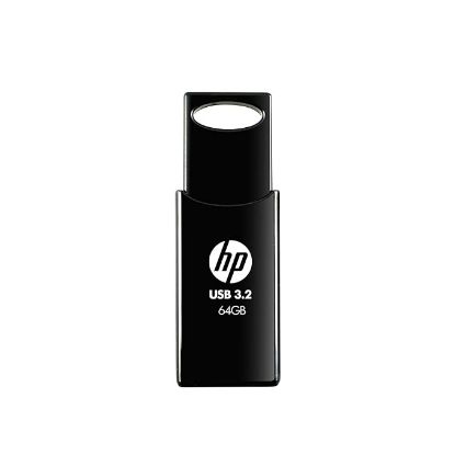 HP 712w 64GB USB 3.2 ఫ్లాష్ డ్రైవ్- నలుపు యొక్క చిత్రం