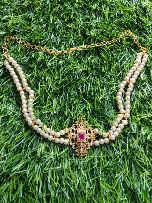 అలంకార స్త్రీల మువ్వల హరం బంగారు పూత పూసిన నెక్లెస్ యొక్క చిత్రం