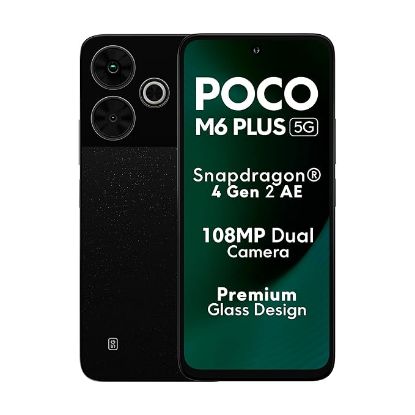 POCO M6 ప్లస్ 5G గ్రాఫైట్ బ్లాక్ 6GB RAM 128GB ROM యొక్క చిత్రం