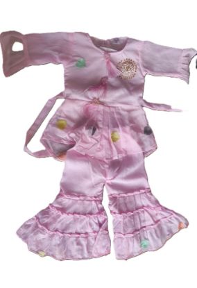 పిల్లల కోసం FNOCKS గర్ల్స్ ఎంబ్రాయిడరీ ప్రెట్టీ లుక్ న్యూ & లేటెస్ట్ ఫ్యాషన్ టాప్ & షరారా సెట్ డ్రెస్ యొక్క చిత్రం