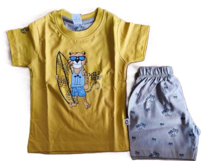 టీ-షర్ట్ మరియు షార్ట్స్ సెట్ యొక్క చిత్రం