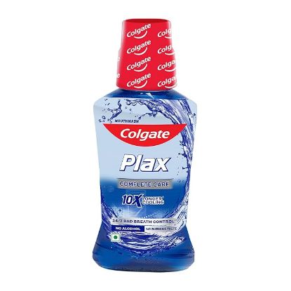 కోల్గేట్ ప్లాక్స్ యాంటీ బాక్టీరియల్ మౌత్ వాష్, 24/7 ఫ్రెష్ బ్రీత్ - 48ml, (కంప్లీట్ కేర్) యొక్క చిత్రం