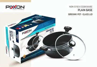 పిక్సన్ గ్లాస్ మూత బిరియాని పాట్ 4.2 లీటర్ యొక్క చిత్రం