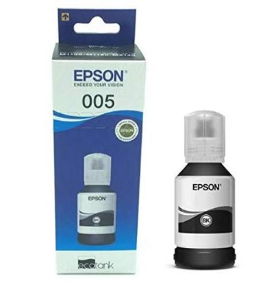 Epson 005 120 ml బ్లాక్ ఇంక్ బాటిల్, M1100/M1120/M2140 ప్రింటర్ మోడల్‌లకు అనుకూలంగా ఉంటుంది యొక్క చిత్రం