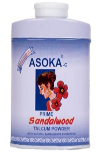 అశోకా-సి శాండల్‌వుడ్ టాల్కమ్ పౌడర్ బ్లూ 300గ్రా యొక్క చిత్రం