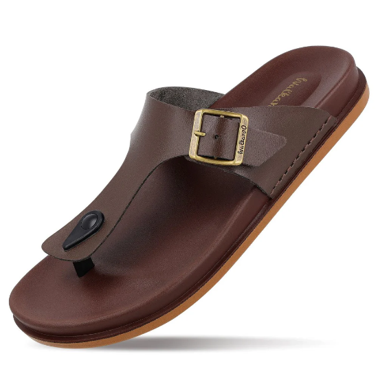 పురుషుల  రోజువారీ  ధరించేవి  కంఫర్ట్  చెప్పులు  -  WE1356  గోధుమ రంగు యొక్క చిత్రం