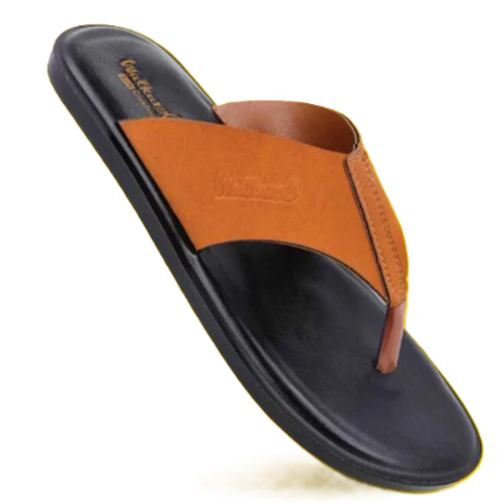 వాకరూ మెన్ సాలిడ్ థాంగ్ చెప్పులు - WG5122 టాన్ యొక్క చిత్రం