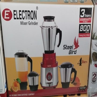 ఎలక్ట్రానిక్ మిక్సర్ గ్రైండర్ 3 సంవత్సరాల వారంటీ యొక్క చిత్రం