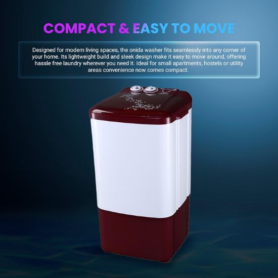 ఒనిడా 6.5 కిలోల టాప్ లోడ్ వాషర్ మాత్రమే (లిలిపుట్, లావా రెడ్) యొక్క చిత్రం