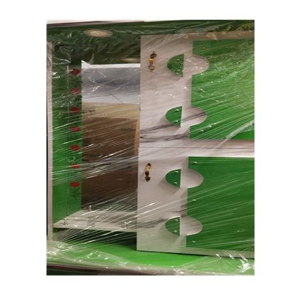 ఎలిగెంట్ 2.5 అడుగుల మోడరన్ 2-డోర్ వార్డ్‌రోబ్ విత్ గ్లాసీ గ్రీన్ & వైట్ ఫినిష్, ఫ్లోరల్ మిర్రర్ డిజైన్ & యూనిక్ హ్యాండిల్, బెడ్‌రూమ్ & ంగ్ రూమ్ కోసం మల్టీపర్పస్ స్టోరేజ్ అల్మారా యొక్క చిత్రం