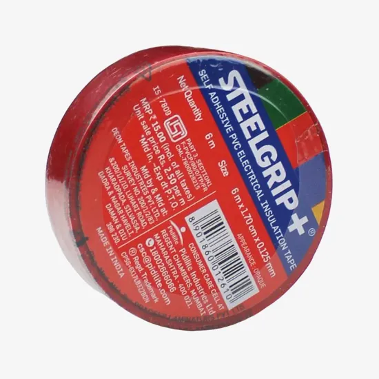 ఇన్సులేషన్ ఎలక్ట్రికల్ టేప్ – ఎర్ర రంగు యొక్క చిత్రం